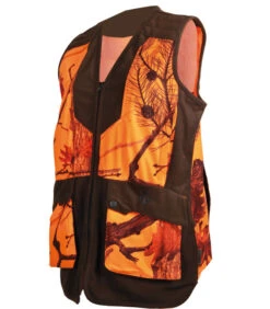Gilet Chasse Femme Somlys Camouflage Orange/marron