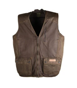Gilet Sologne Somlys Façon Cuir Vieilli