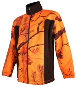 Blouson Polaire Somlys Marron Etcamouflage Orange