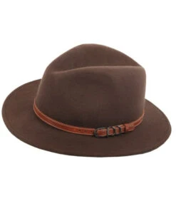Chapeau Imperméable En Laine Somlys - Marron Clair