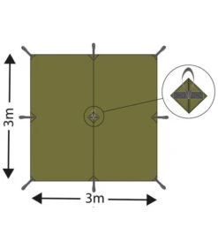 Bâche Tarp Extrême Flecktarn 300 X 300 Cm -Chasse Équipement Magasin bache tarp extreme flecktarn 300 x 300 cm 3