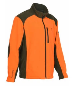 Blouson Chasse Percussion Polairecor Brode Chasse Kaki / Orange