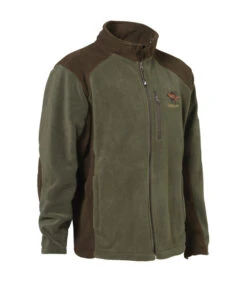 Blouson Chasse Percussion Polairecor Kaki Brodé Sanglier