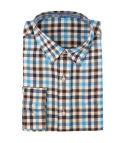 Chemise Carreaux Bleu Somlys