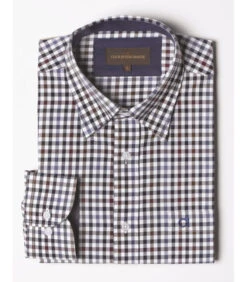 Chemise Chasse Nathan Club Interchasse Noir Prune