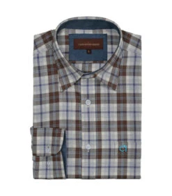 Chemise Chasse Navid Club Interchasse Marron/bleu