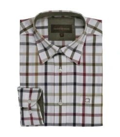 Chemise Chasse Sherlock Club Interchasse Bleu Rouge