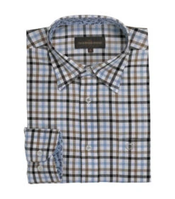 Chemise Chasse Steeve Club Interchasse Bleu/marron