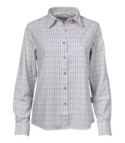 Chemisier Petits Carreaux Femme Ocre