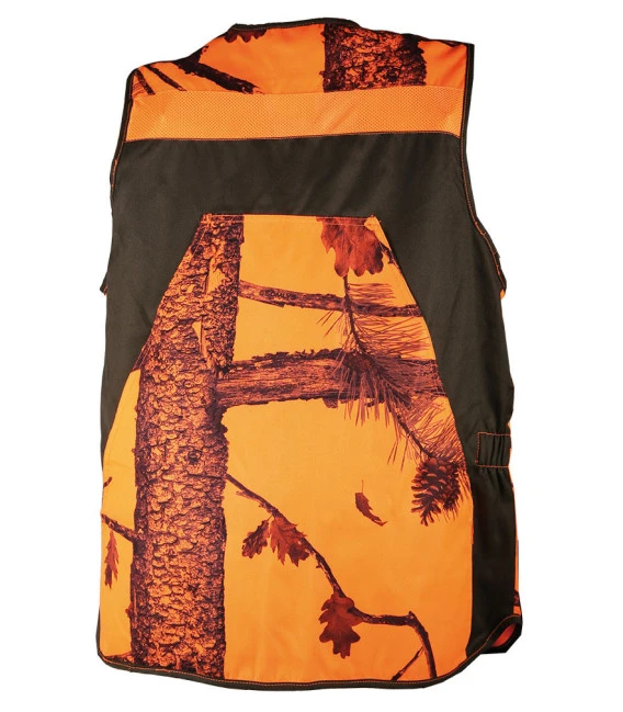 Gilet Chasse Camouflage Orange-marron Somlys 4 Gilet Chasse Camouflage Orange-marron Somlys – Image 2