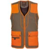 Gilet Chasse Cevrus Club Interchasse Tabac/orange -Chasse Équipement Magasin gilet cevrus orange chasse tabac orange
