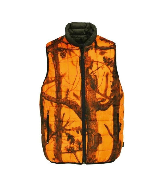Gilet Chasse Percussion Warm Reversible Kaki / Ghostcamo 4 Gilet Chasse Percussion Warm Reversible Kaki / Ghostcamo – Image 2