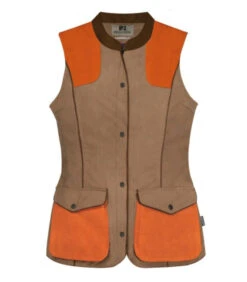Gilet Femme Rambouillet Original Haute Visibilite Marron/Orange