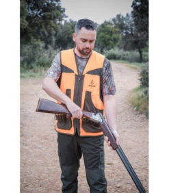 Gilet Chasse Reversible Orange-camo Forest Somlys -Chasse Équipement Magasin gilet reversible orange camo forest 3