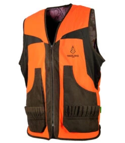 Gilet Chasse Reversible Orange-camo Forest Enfant -Chasse Équipement Magasin gilet reversible orange camo forest enfant 1