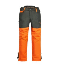 Pantalon Stronger Enfant Kaki/Orange Chasse
