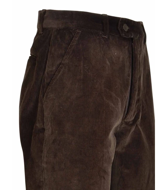 Pantalon Chasse Percussion Velours Country Marron 4 Pantalon Chasse Percussion Velours Country Marron – Image 2