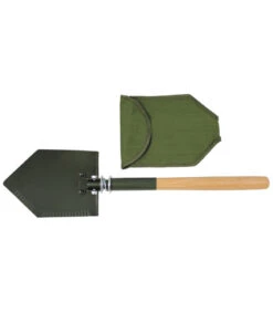 Pelle Militaire Pliante, Manche Bois, Housse Occ.