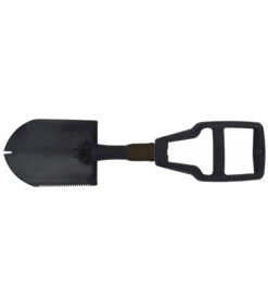 Pelle Militaire Pliante, Manche Plastique, Noir, Avec Sac