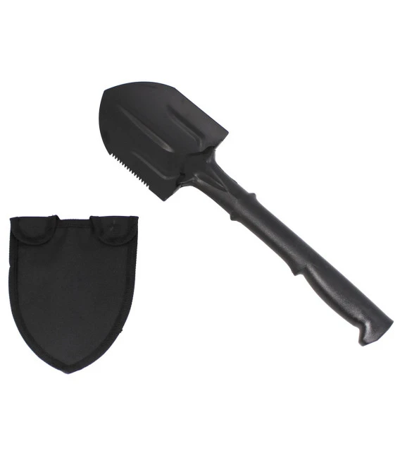 Pelle Militaire Poignée En Nylon, Noir, Avec Sac 3 Pelle Militaire Poignée En Nylon, Noir, Avec Sac