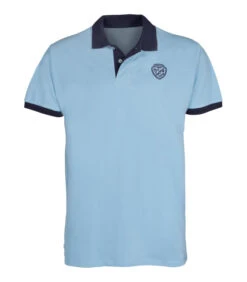 Polo Golf Chasse Club Bleu Ciel Bleu Ciel Ligne Verney-Carron