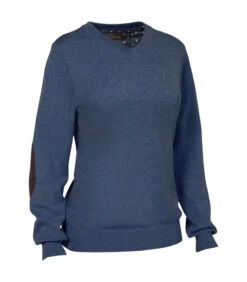 Pull Femme Chasse Arthemis Bleu Club Interchasse