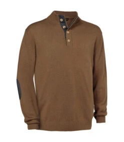 Pull Chaud Warren Chasse Marron Club Interchasse