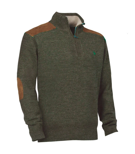 Pull Chasse Fox Zippe Kaki Kaki Ligne Verney-Carron 3 Pull Chasse Fox Zippe Kaki Kaki Ligne Verney-Carron