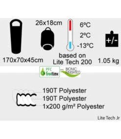 Sac De Couchage Junior Froid Freetime LiteTech 6°C/2°C/-13°C -Chasse Équipement Magasin sac de couchage junior grand froid lite tech orange 2