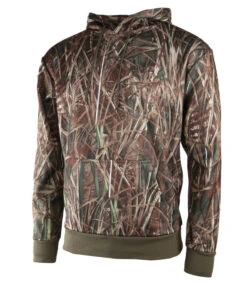 Sweat Chasse Polaire Camouflage Roseaux Capuche