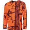 T-shirt Chasse ML Camo Orange Somlys -Chasse Équipement Magasin t shirt ml camo orange