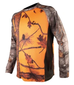 T-shirt Chasse ML Camou Orange Somlys