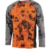 T-shirt Chasse ML Stretch Digital Orange Somlys -Chasse Équipement Magasin t shirt ml stretch digital orange
