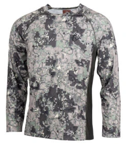 T-shirt Chasse ML Stretch Digital Vert Somlys