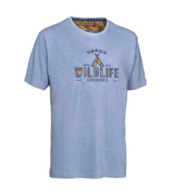 Tee-shirt Chasse Wildlife Bleu Ligne Verney-Carron