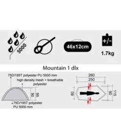 Tente Légère Freetime Mountain 1DLX 1 Place -Chasse Équipement Magasin tente legere freetime mountain 1dlx 1 place 3