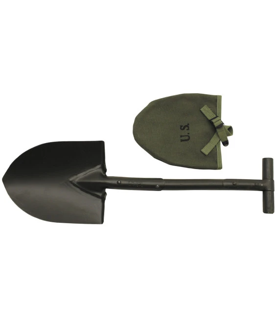 US T-pelle Militaire , M10, Vert, Avec Couverture En Toile 3 US T-pelle Militaire , M10, Vert, Avec Couverture En Toile