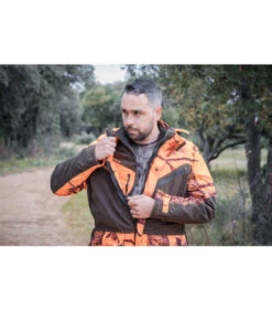 Veste Chasse Chaude Camo Orange Somlys -Chasse Équipement Magasin veste chaude camo orange 2