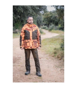 Veste Chasse Chaude Camo Orange Somlys -Chasse Équipement Magasin veste chaude camo orange 3