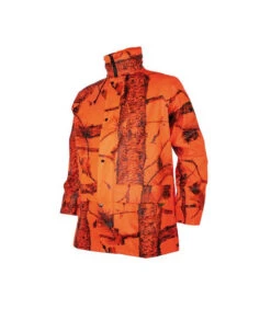 Veste Chasse Pluie Camo Orange Enfant Somlys