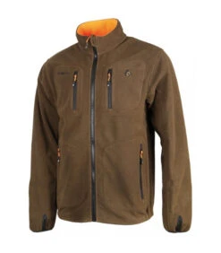 Veste Chasse Polar Reverse Orange-marron Somlys -Chasse Équipement Magasin veste polar reverse orange marron 3
