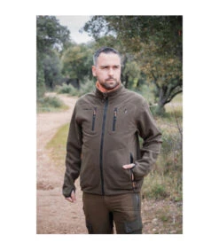 Veste Chasse Polar Reverse Orange-marron Somlys -Chasse Équipement Magasin veste polar reverse orange marron 4